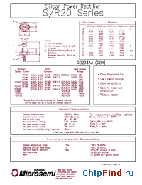 Datasheet 1N1068 manufacturer Microsemi